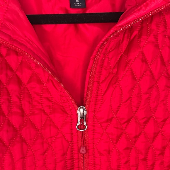 Lands' End Quilted Red Quilted Jacket - Picture 4 of 13